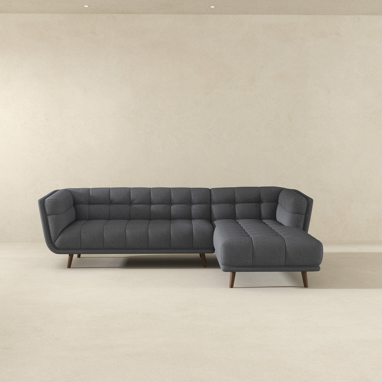 Addison - L Shape Sectional Sofa Tufted - Furniture Home Direct