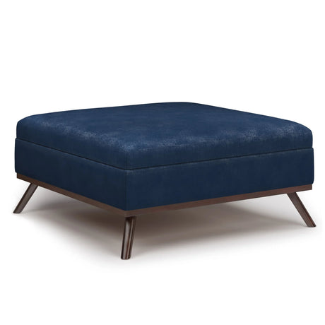 Owen - Multifunctional Square Coffee Table Storage Ottoman - Furniture Home Direct