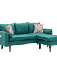 Mia - Sectional Sofa Chaise With USB Charger And Pillows - Furniture Home Direct