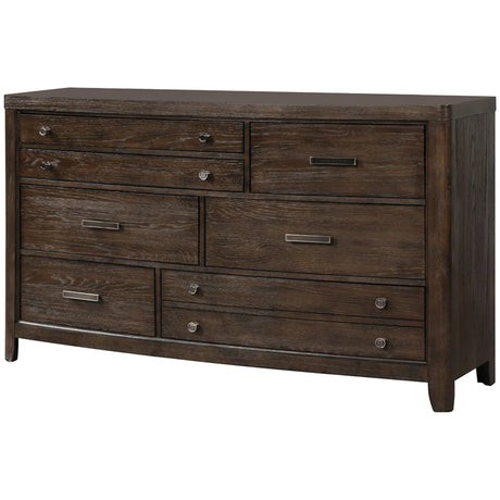 Dresser Cedar Lined Bottom Drawers - Antique Brown - Furniture Home Direct