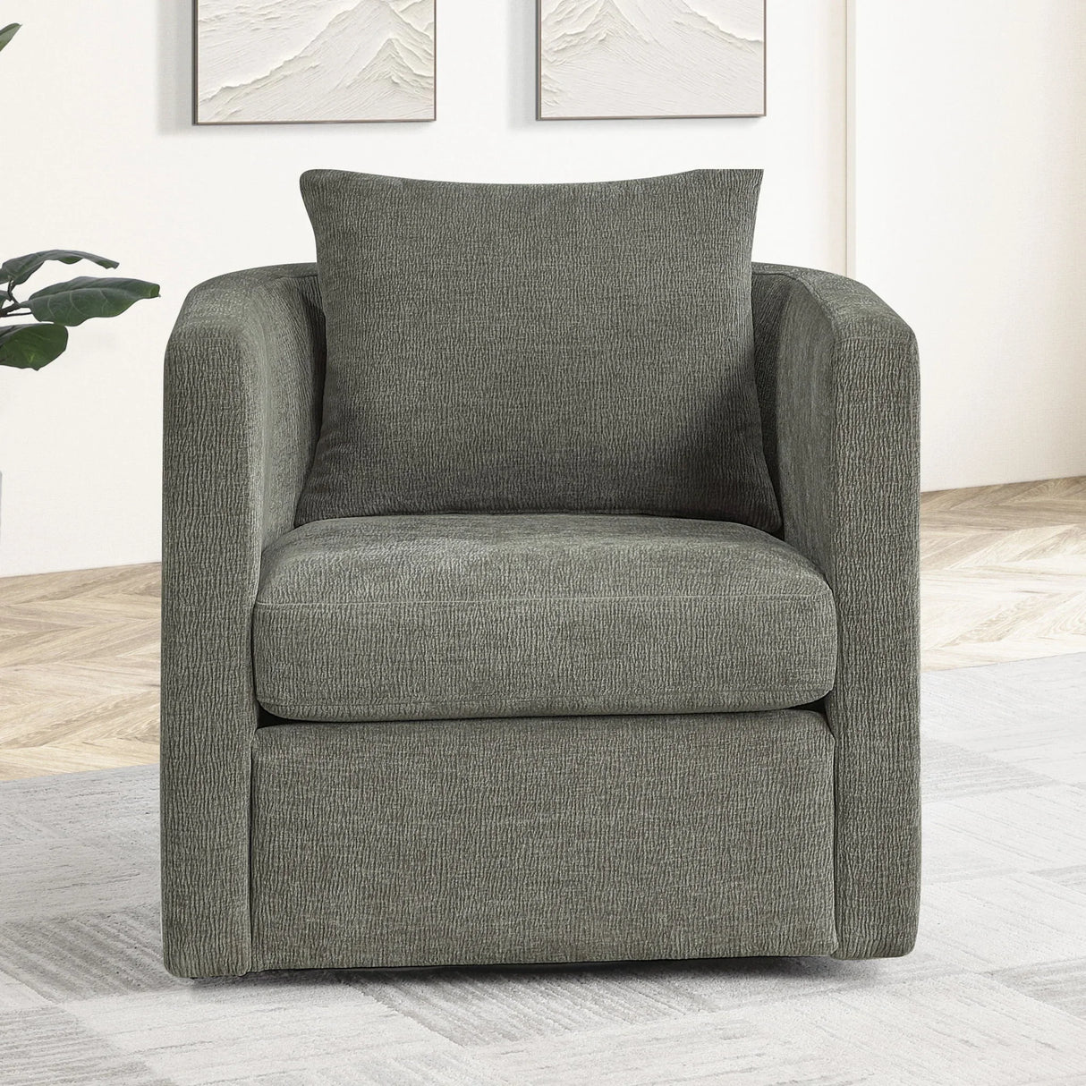 Sutton - Swivel Barrel Chair - Furniture Home Direct