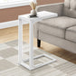Accent Table, C - Shaped Modern Desig - Furniture Home Direct