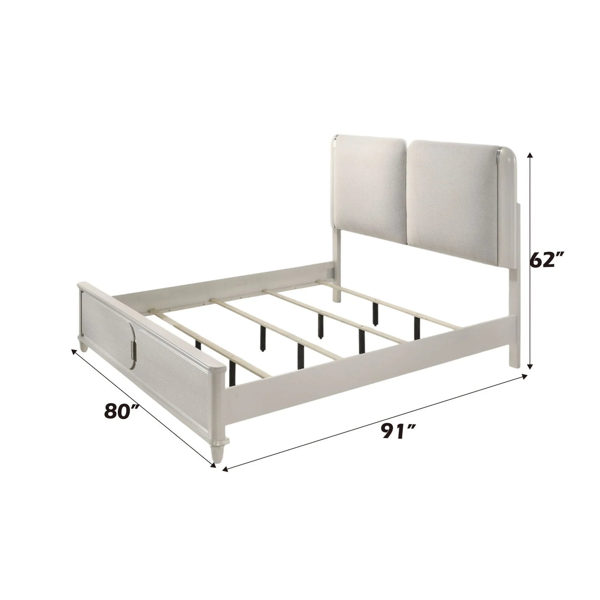 Laveda - Boucle Bed With LED - Furniture Home Direct
