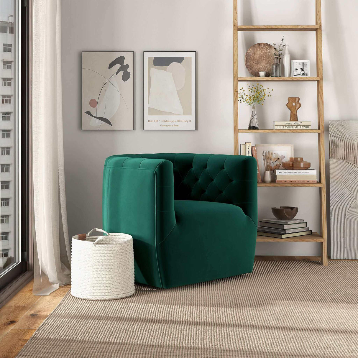 Delaney - Ergonomic Design Swivel Chair - Furniture Home Direct