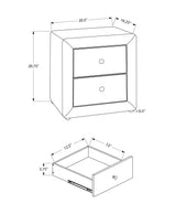 Nightstand, Storage Drawer Versatile Use, Upholstered, Transitional - Furniture Home Direct