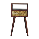 Eden - Mini Nightstand - Chestnut - Furniture Home Direct