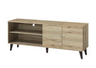 Amidon - TV Stand, With 2 Storage Shelves And 1 Cabinet - Furniture Home Direct