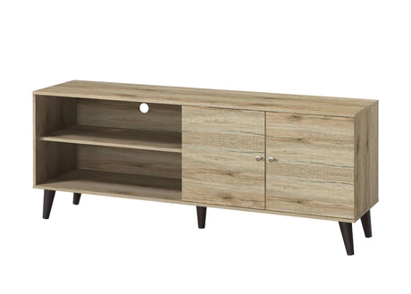 Amidon - TV Stand, With 2 Storage Shelves And 1 Cabinet - Furniture Home Direct