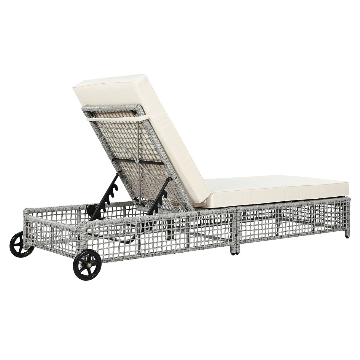 Outdoor Lounge Chair - Beige - Furniture Home Direct