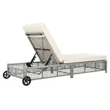 Outdoor Lounge Chair - Beige - Furniture Home Direct
