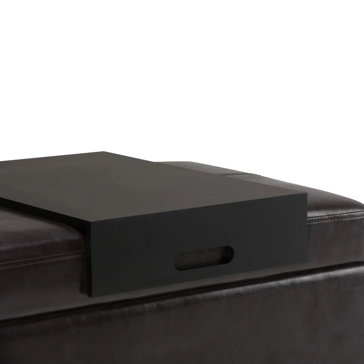 Oregon - Contemporary Storage Ottoman Bench With Tray - Furniture Home Direct