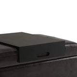 Oregon - Contemporary Storage Ottoman Bench With Tray - Furniture Home Direct