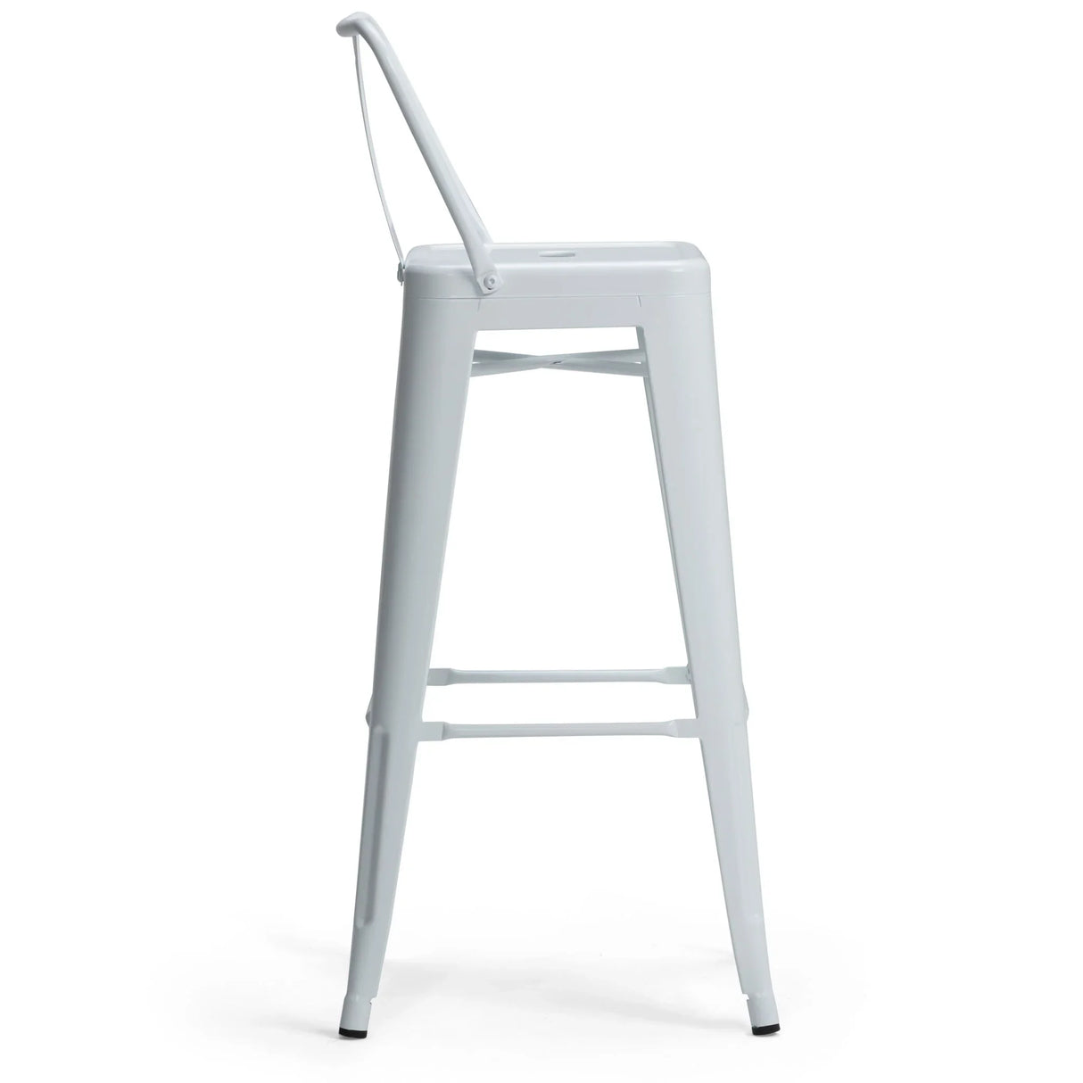 Rayne - Curved Back Metal Stool (Set of 2) - Furniture Home Direct