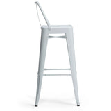Rayne - Curved Back Metal Stool (Set of 2) - Furniture Home Direct