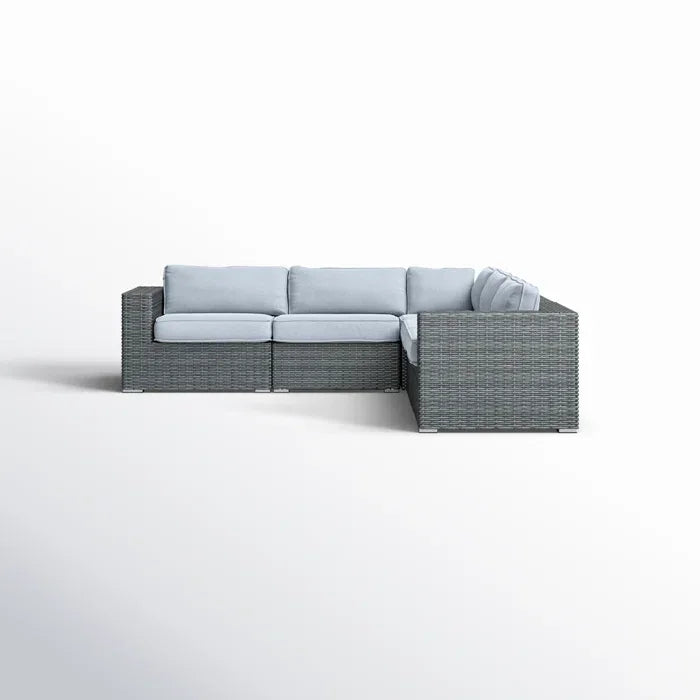 Fully Assembled Patio Sectional with Cushions - Furniture Home Direct