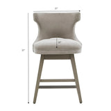 360 Degree Swivel Counter Stool With Silver Detailing - Furniture Home Direct