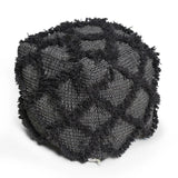 Jumanji - Handcrafted Wool And Cotton Pouf - Brown - Furniture Home Direct