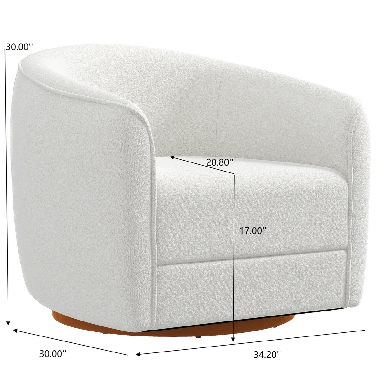 Elise - Mid-Century Modern Swivel Chair - Furniture Home Direct