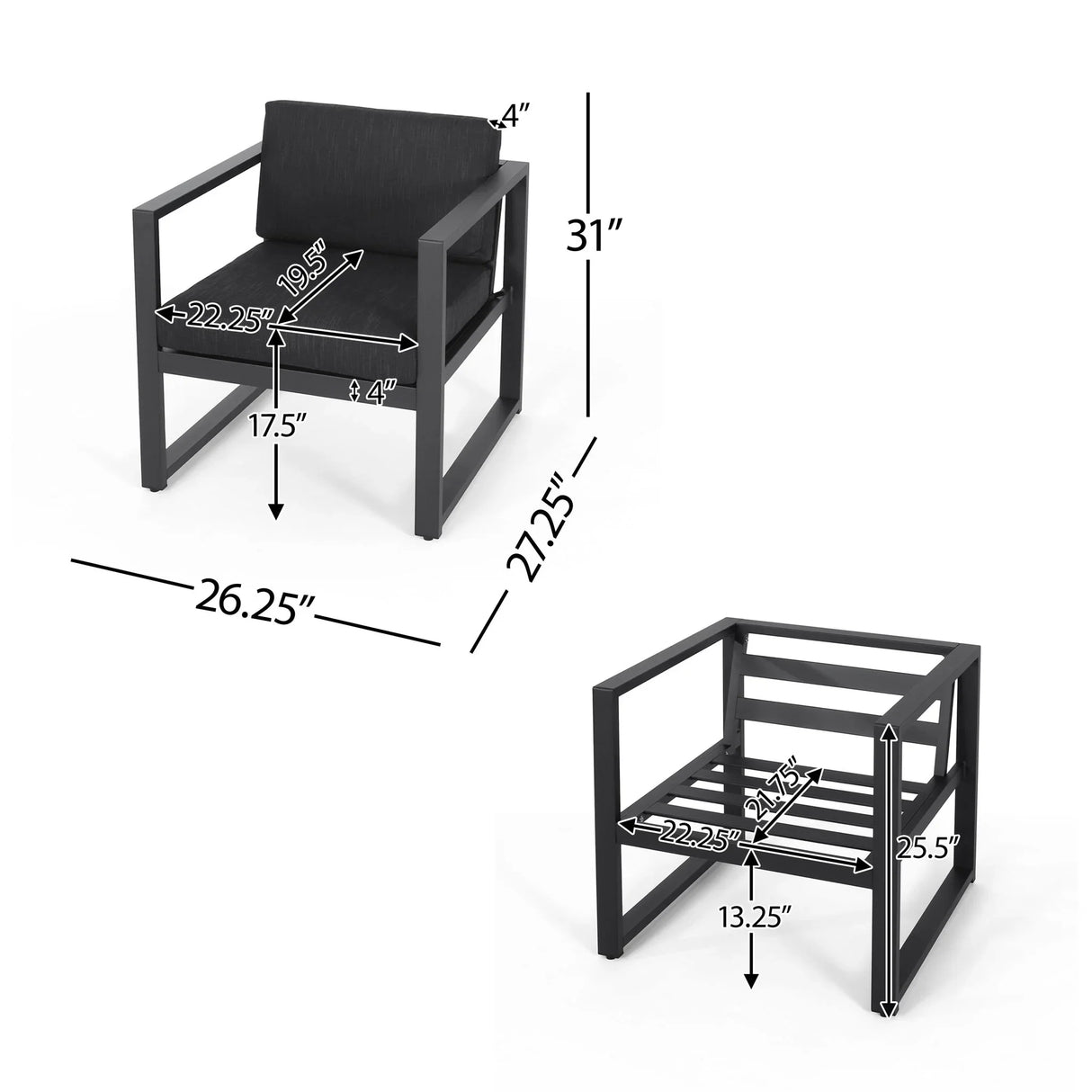 Navan - Outdoor Patio Club Chair