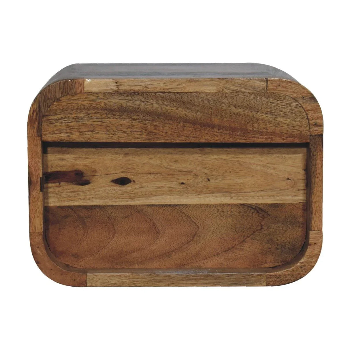 Floating Open Curve Nightstand - Oak - Furniture Home Direct