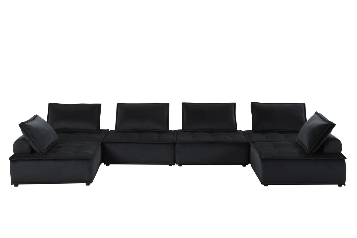 Anna - Stylish Sectional Sofa Ottoman - Furniture Home Direct