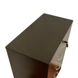 5 Drawer Chest Metal Handles Locking Top Drawer Metal Glide Rails Melamine Laminate - Furniture Home Direct