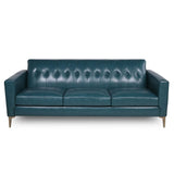Mid-Century Tufted Leather Sofa - Furniture Home Direct