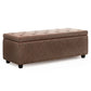 Hamilton - Upholstered Storage Ottoman - Furniture Home Direct