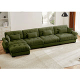 Super Comfort Oversized Modular Sectional Sofa With Movable Ottoman - Furniture Home Direct