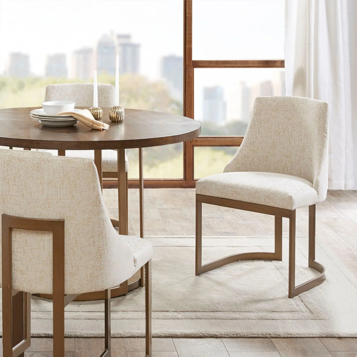 Contemporary Modern Accent Dining Chairs (Set of 2) - Furniture Home Direct