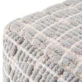 Noreen - Upholstered Square Pouf - Furniture Home Direct