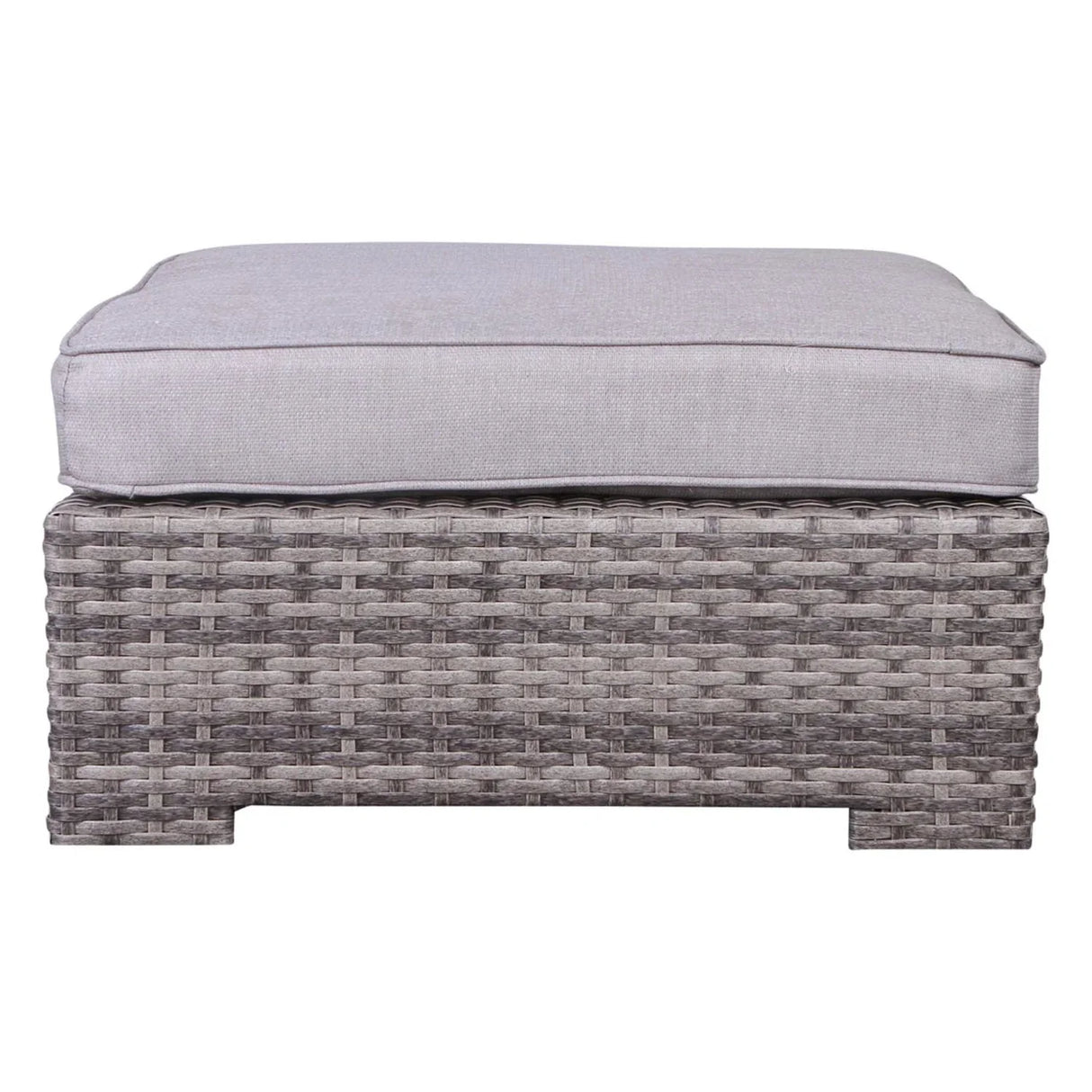 Outdoor 6 Person Wicker Seating Group With Cushions - Gray Mix - Furniture Home Direct
