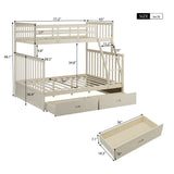 Bunk Bed With Ladder, And Safety Guard Rails - Furniture Home Direct