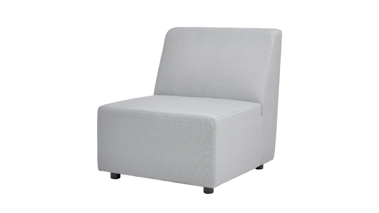 Cleo - Modular Upholstered Deep Seating Patio Armless Chair Axroma Olefin - Furniture Home Direct
