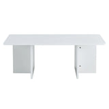 Coffee Table With X Leg Design For Living Room White - Furniture Home Direct