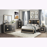 Lively - Bedroom Set With Glitter Detail And Padded Headboard - Furniture Home Direct