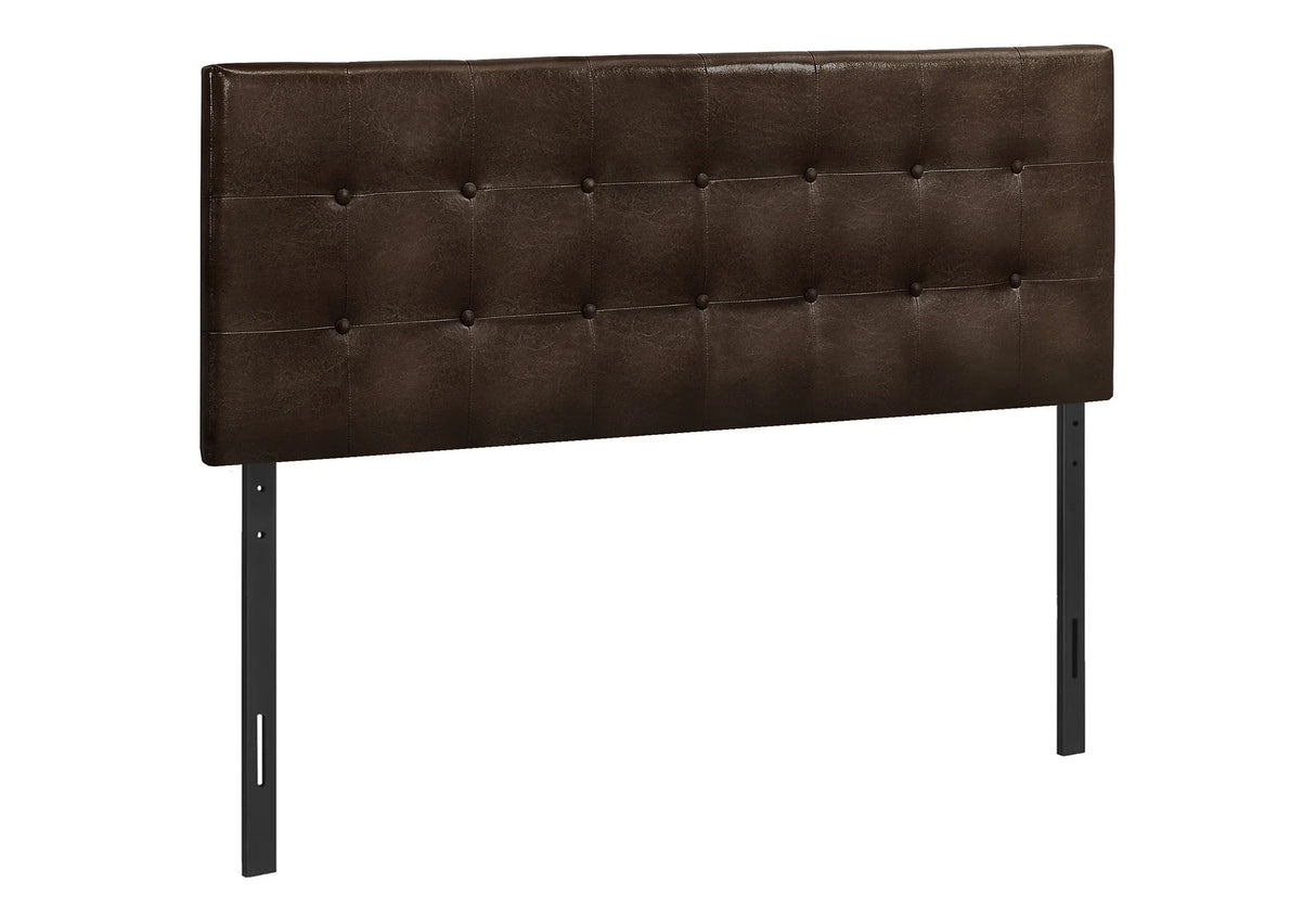 Queen Size, Bed Headboard Only, Upholstered, Transitional - Brown - Furniture Home Direct