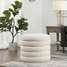 Fuji - Oversized Round Storage Ottoman - Furniture Home Direct