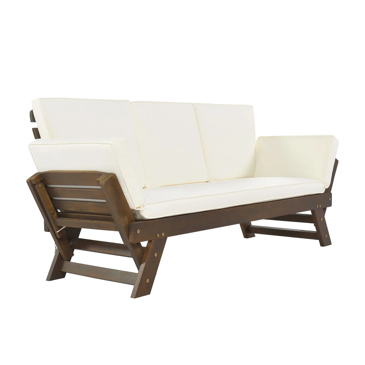 Outdoor Sofa with Adjustable Armrests - Beige - Furniture Home Direct