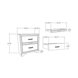 Ryder - Sparkle Nightstand - Gray - Furniture Home Direct