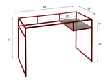 Yasin - Glass Top Writing Desk - Furniture Home Direct
