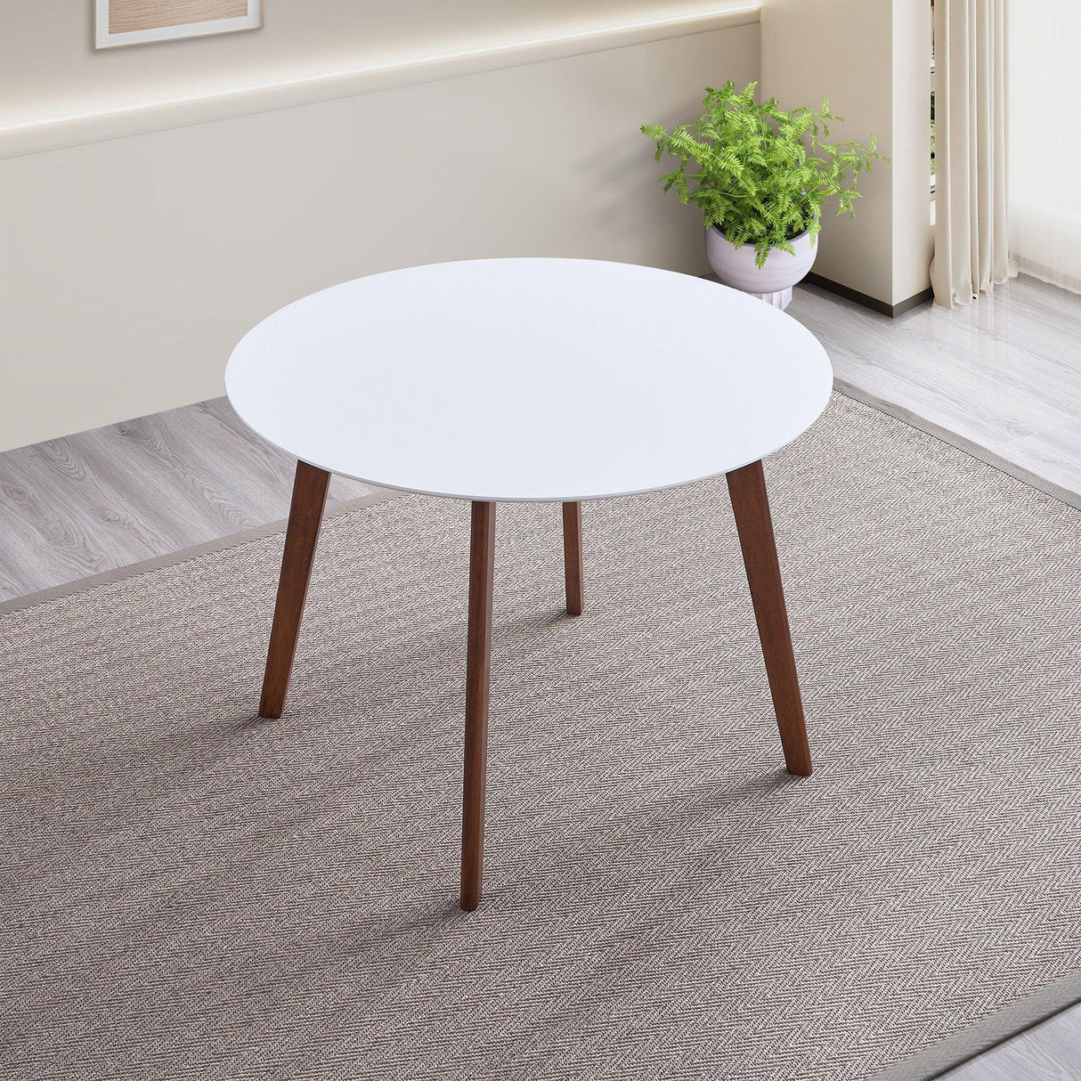 Carlton - Dining Table - Brown / White - Furniture Home Direct