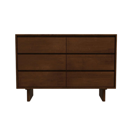 Dubrovnik - Mid-Century Modern Dresser With 6 Drawers - Brown - Furniture Home Direct