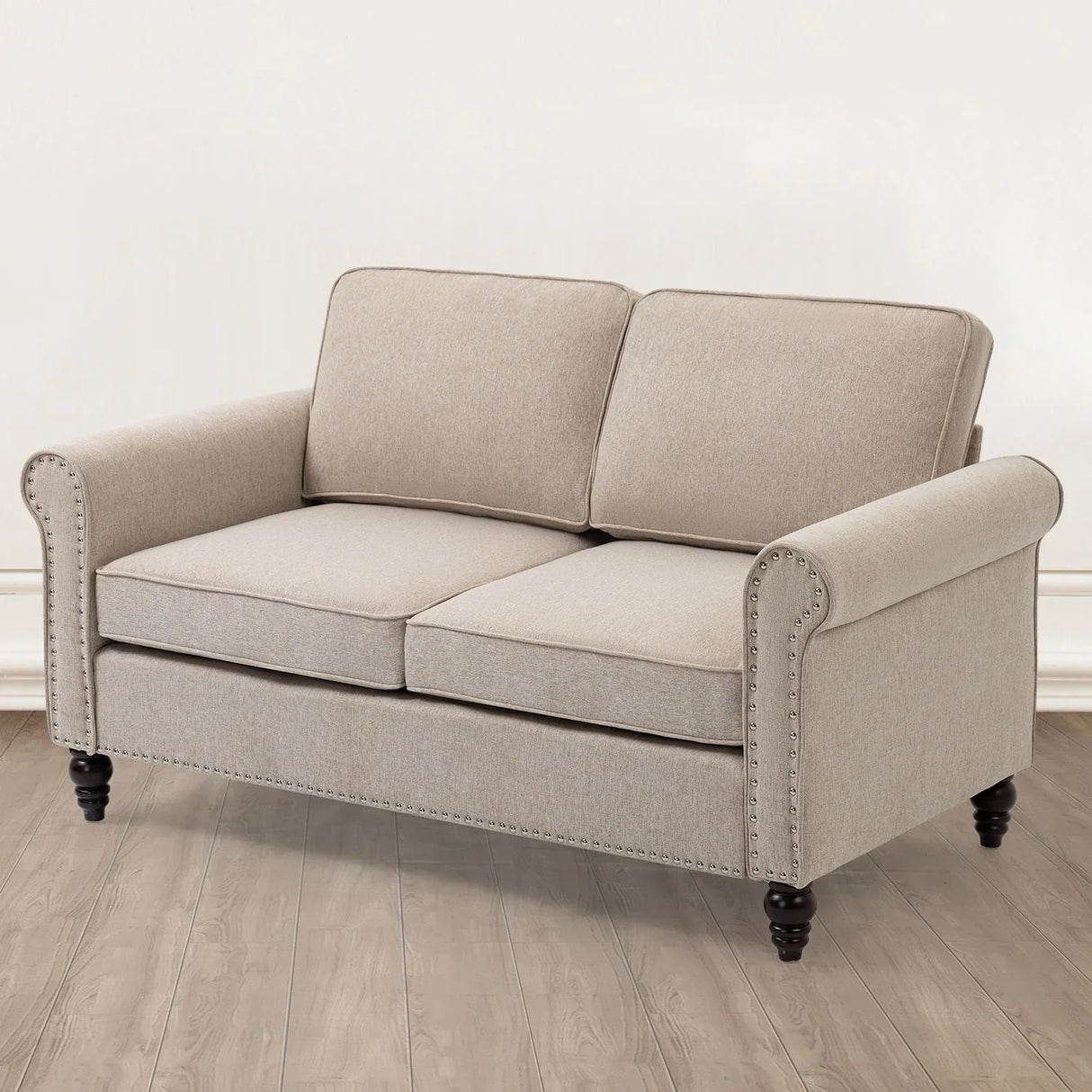 Loveseat Sofa, Mid-Century Modern Couches For Living Room, Button Tufted Sofa - Furniture Home Direct