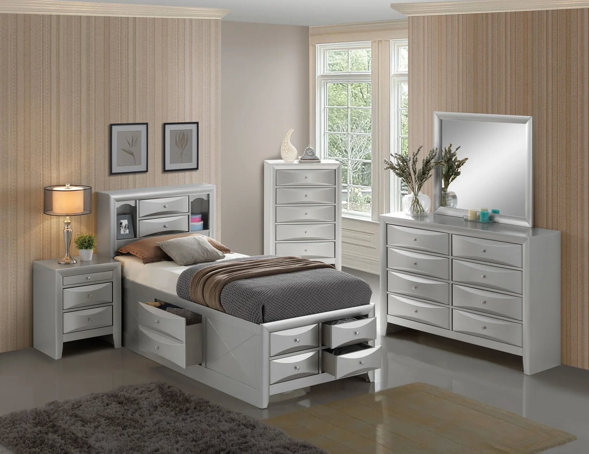 Marilla - Storage Bed With Bookcase Headboard - Furniture Home Direct