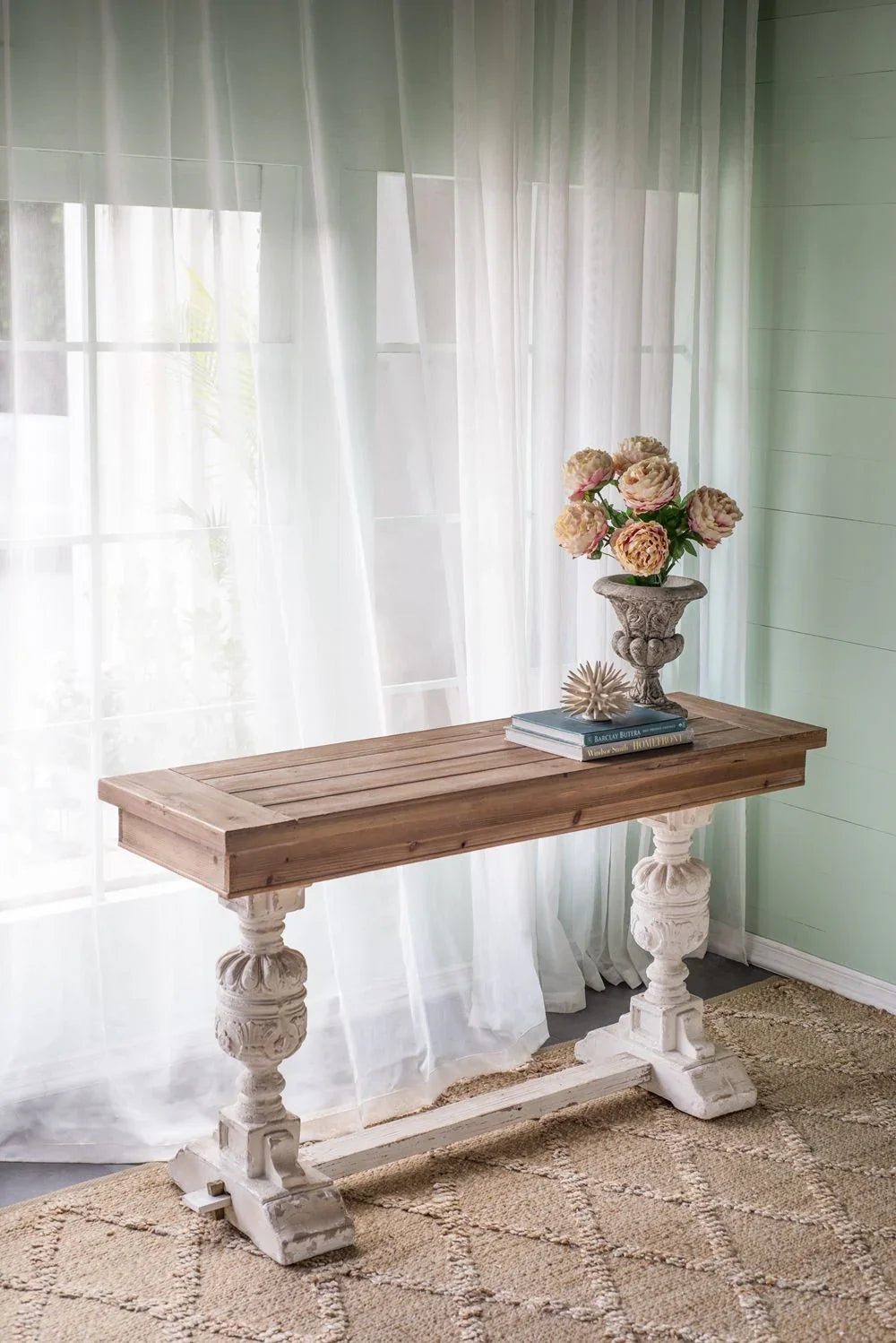 Alcott - Buffet Table - Brown / Antique White - Furniture Home Direct