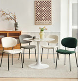 Boucle Dining Chairs, Dining Chairs With Metal Legs For Dining Room, Kitchen, Living Room - Furniture Home Direct