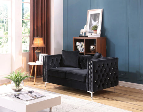 Elegant Track Arm Loveseat - Furniture Home Direct