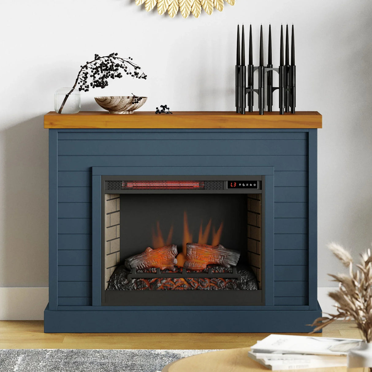Washington - 48" Fireplace With Mantel - Furniture Home Direct