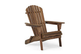 Adirondack Chairs Outdoor Folding Wooden Natural Brown - Furniture Home Direct